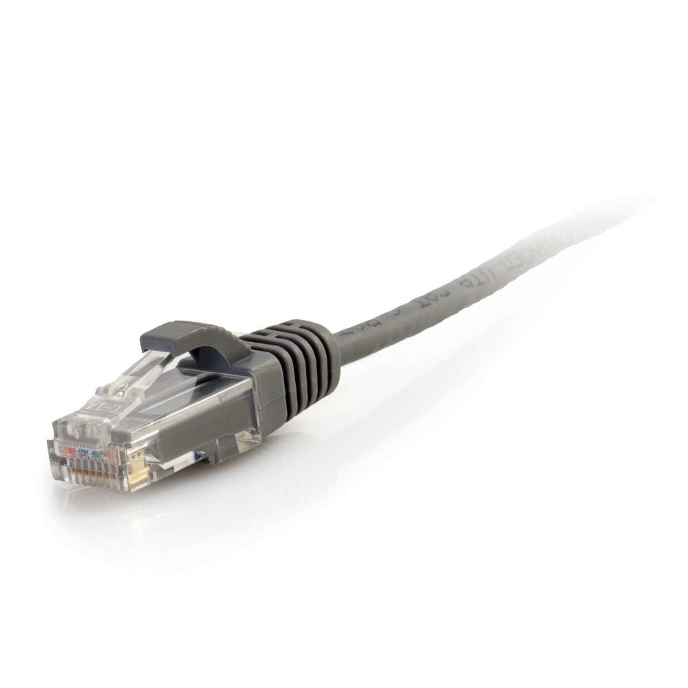 C2G 01091 Cat6 Cable - Snagless Unshielded Slim Ethernet Network Patch Cable, Gray (5 Feet, 1.52 Meters) - Image 3