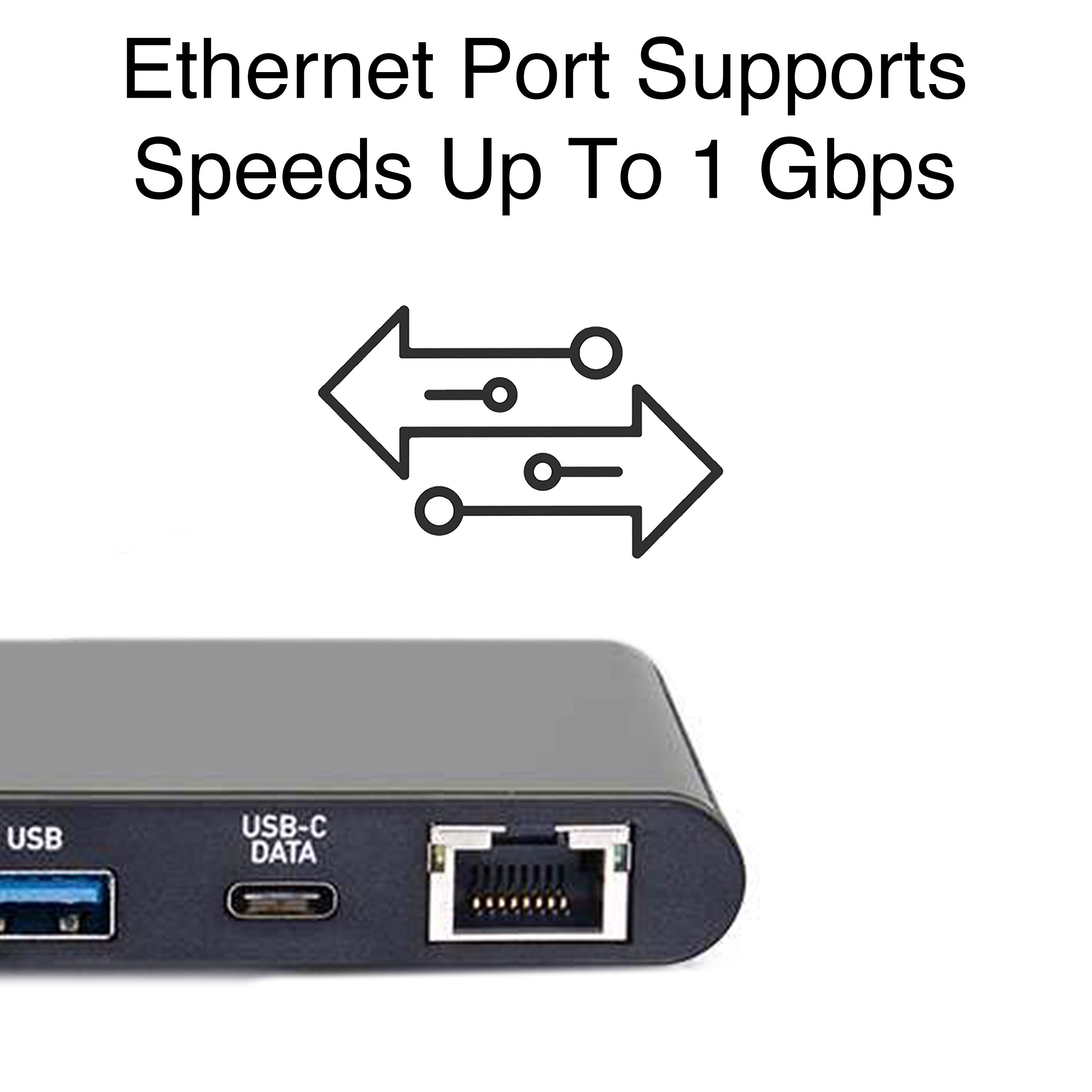 C2G 28845 USB-C Docking Station with 4K UHD HDMI, Ethernet, USB and Power Delivery, Black - Image 6