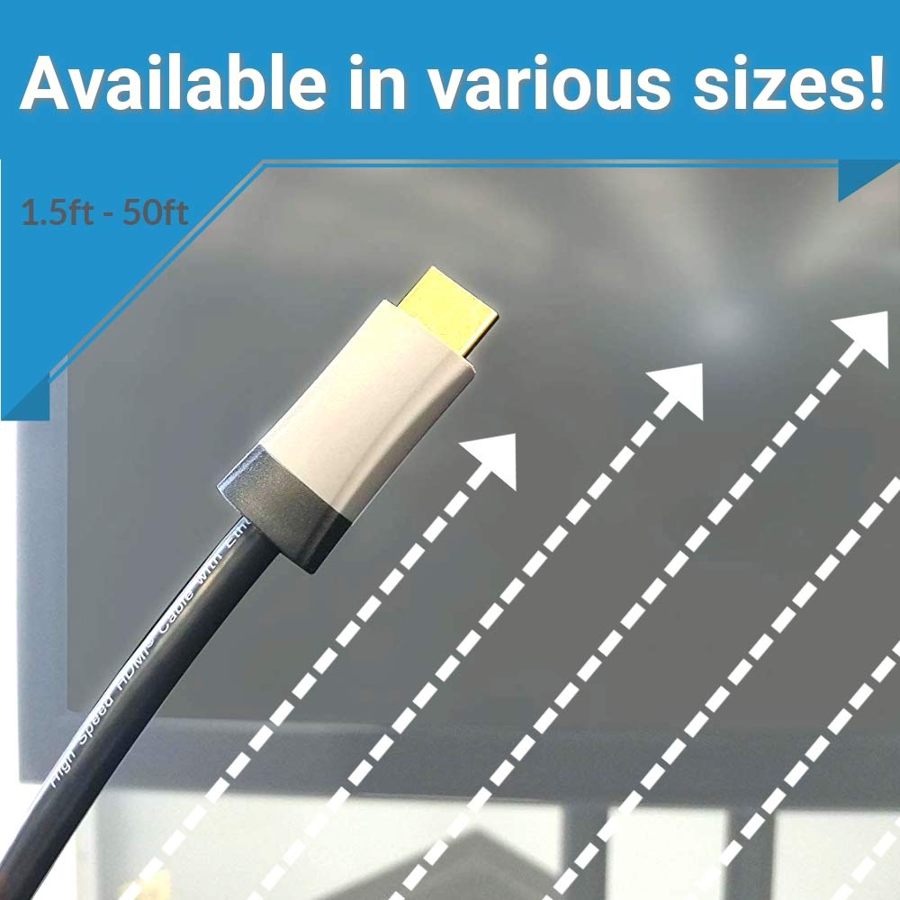 C2G HDMI Cable, 4K, High Speed HDMI Cable, Ethernet, In Wall HDMI Cable, CL2, 60Hz, 49.2 Feet (15 Meters), Black, Cables to Go 42527 - Image 7