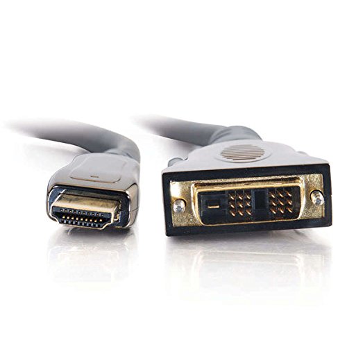 C2G DVI to HDMI Cable, HDMI Adapter, in Wall HDMI Cable, CL2, 1.6 Feet (0.5 Meters), Black, Cables to Go 40286 - Image 4