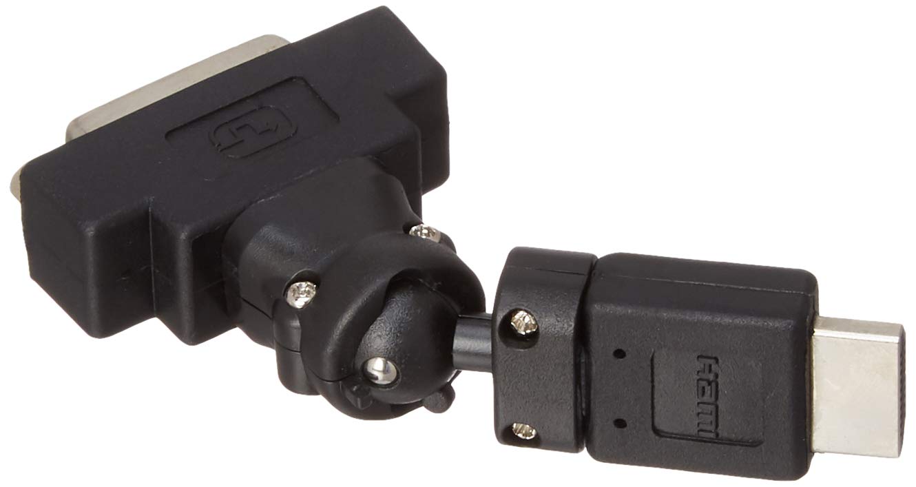 C2G DVI to HDMI Cable, HDMI Adapter Rotating,360 Degree Rotation for Tight Spaces, Black, Cables to Go 40932 - Image 3