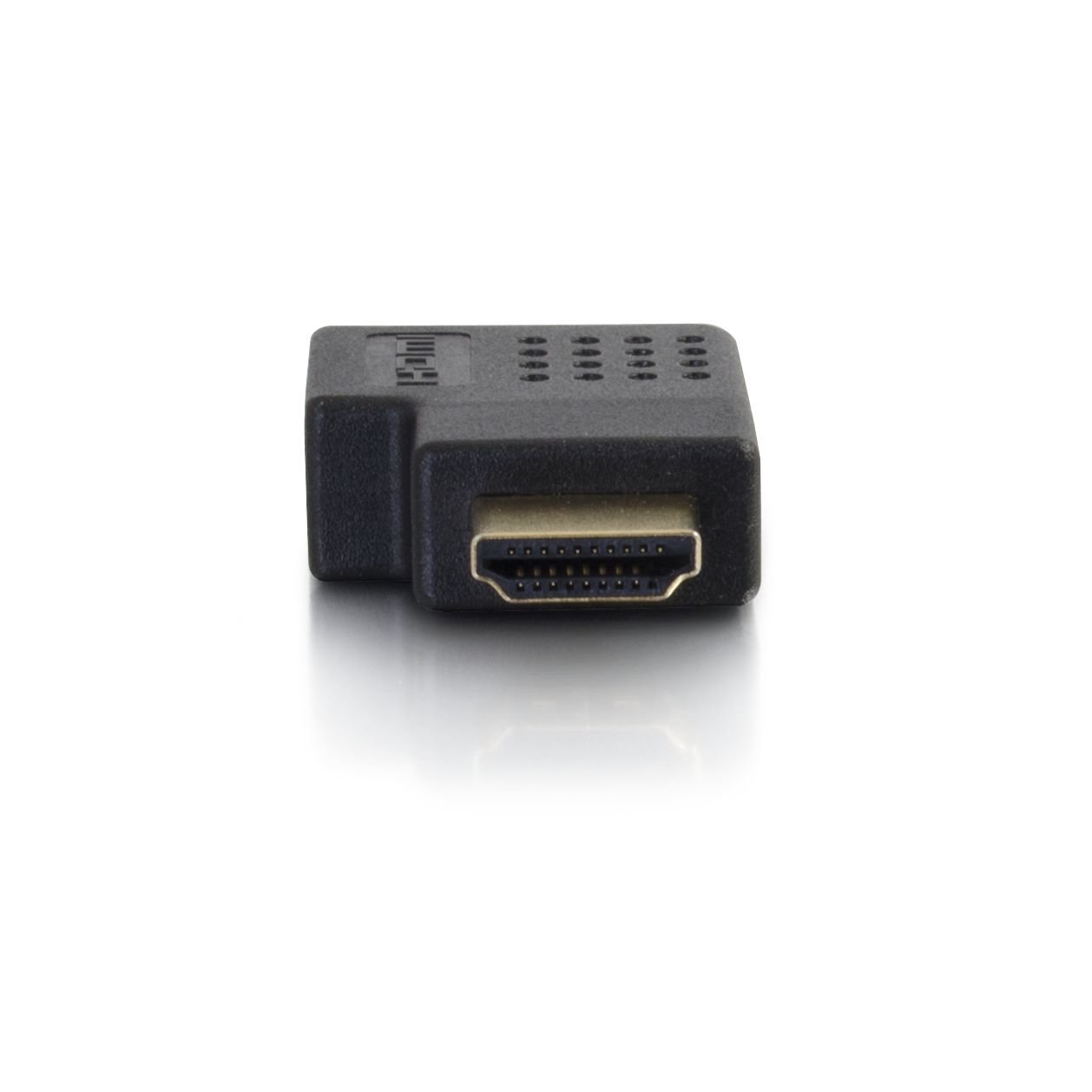 C2G HDMI Adapter, HDMI Right Angle Adapter, Fits in Tight Spaces, for Wall Mounted TVs, Black, Cables to Go 43290 - Image 3