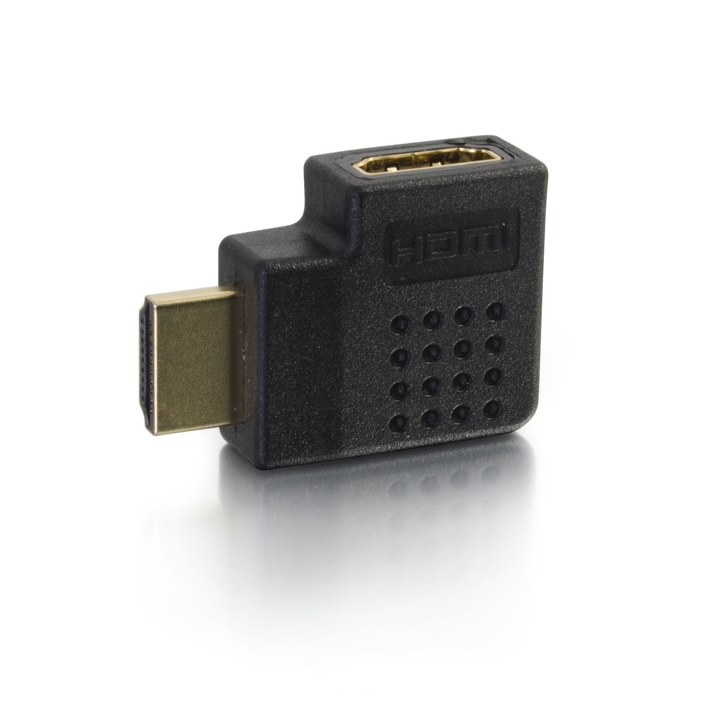 C2G HDMI Adapter, HDMI Right Angle Adapter, Fits in Tight Spaces, for Wall Mounted TVs, Black, Cables to Go 43290 - Image 4