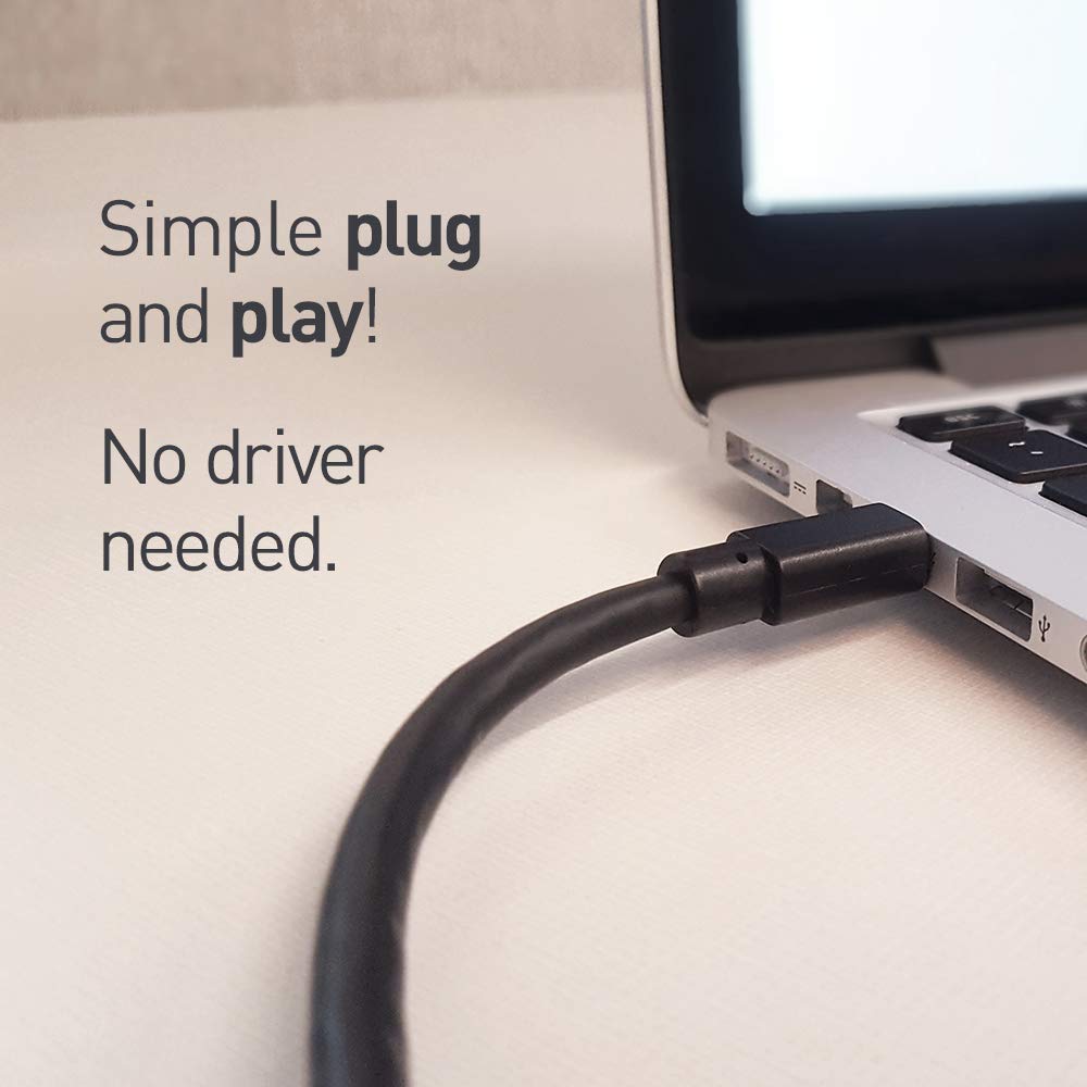 C2G Legrand Mini DisplayPort Adapter to HDMI Cables, Male to Male Displayport Adapter, Black DisplayPort to HDMI Adapter, 6 Foot Adapter Converter, 1 Count, C2G 54421 - Image 3