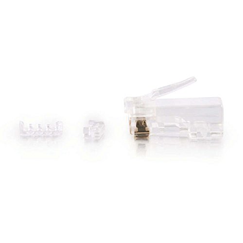 C2G Legrand RJ45 Modular Load Bar Connectors, RJ45 Cat5e Modular Plug to Use as Data Transfer Plug, Multipack Ethernet Cable Plug, 100 Per Pack, 1 Pack, C2G 27575 - Image 3
