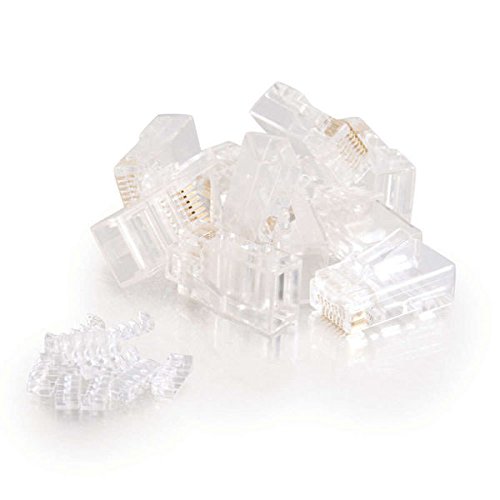 C2G Legrand RJ45 Modular Load Bar Connectors, RJ45 Cat5e Modular Plug to Use as Data Transfer Plug, Multipack Ethernet Cable Plug, 100 Per Pack, 1 Pack, C2G 27575 - Image 4