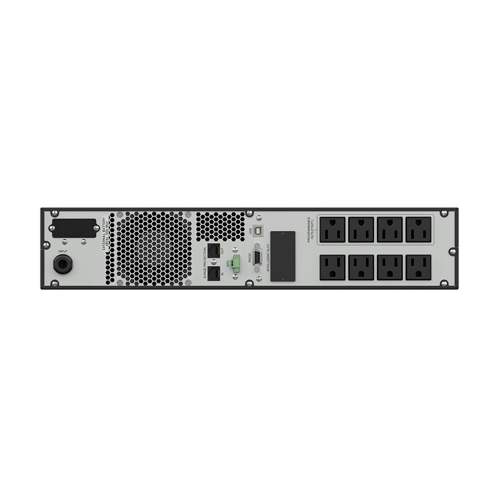 C2G UPS, Line Interactive, LCD, 1500VA, 120V, 2U, (8) 5-15R, 5-15P Cord - Image 3