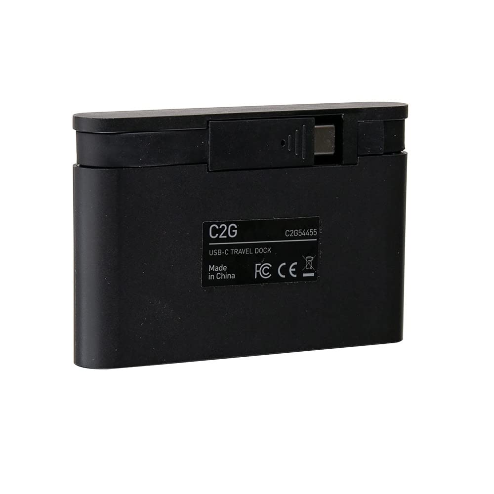 C2G USB-C 4-in-1 Compact Dock with HDMI, USB-A, Ethernet, and USB-C Power Delivery up to 100W - 4K 30Hz - Image 5