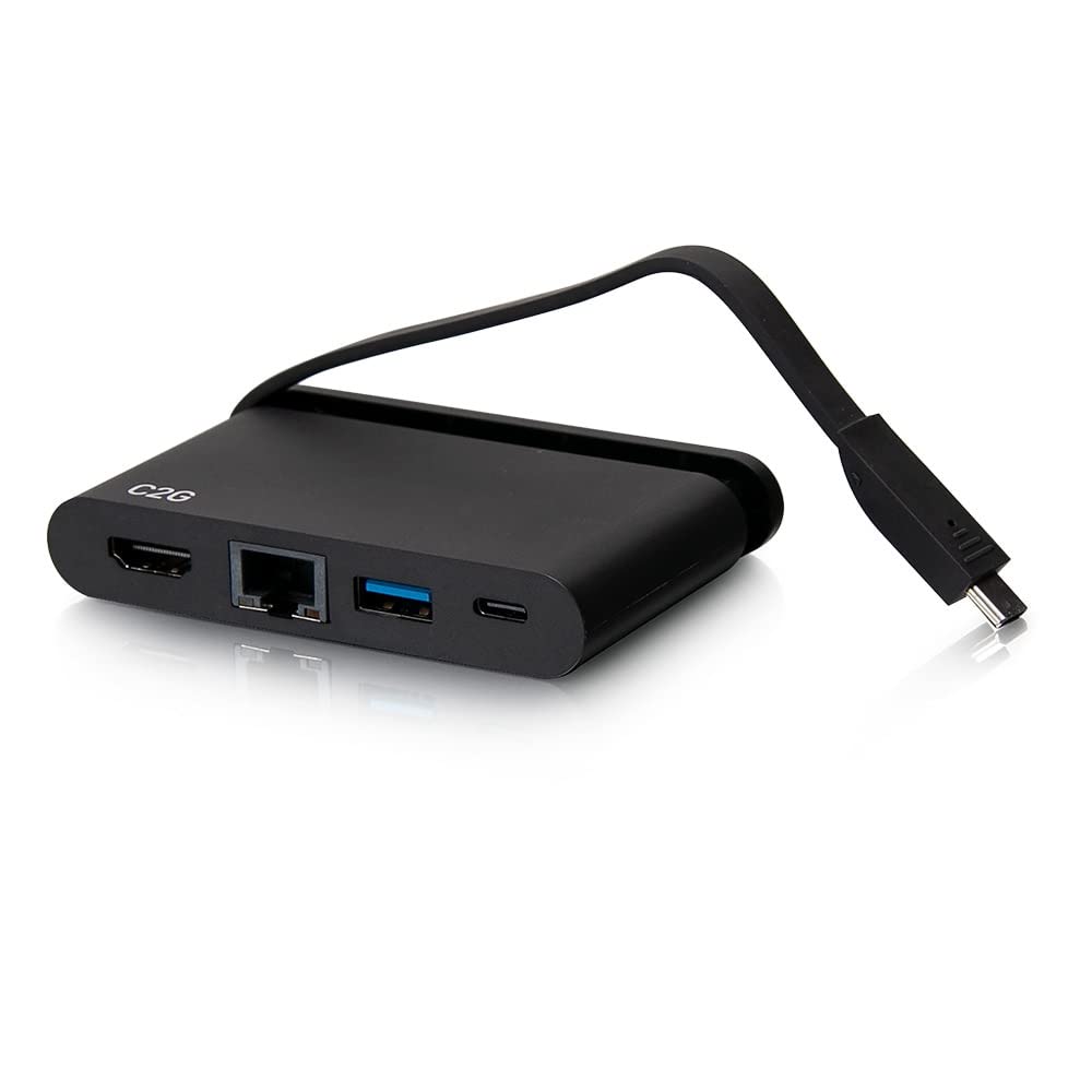 C2G USB-C 4-in-1 Compact Dock with HDMI, USB-A, Ethernet, and USB-C Power Delivery up to 100W - 4K 30Hz - Image 7