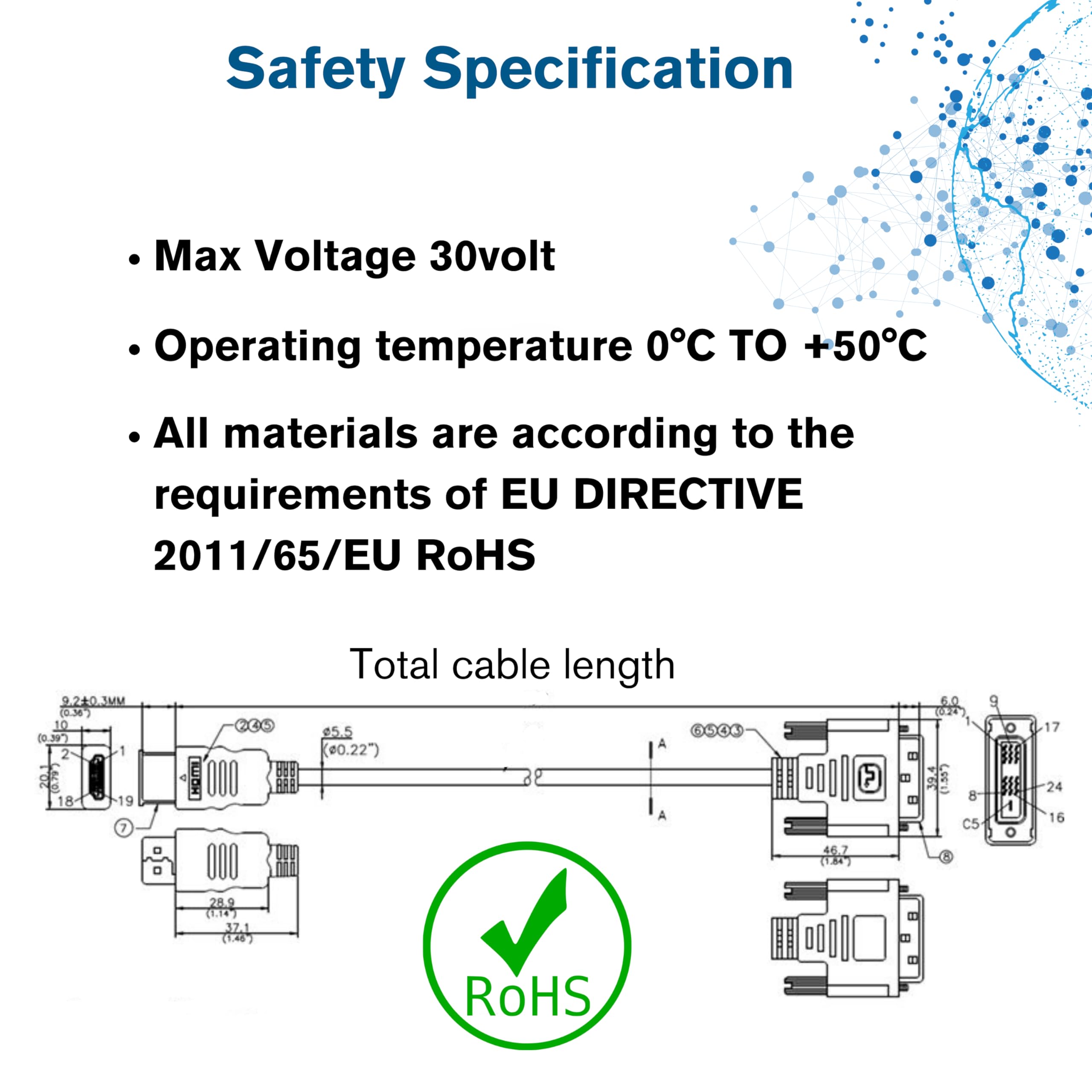 Legrand - C2G DVI to HDMI Cable, DVI-D Male to HDMI Male, Black HDMI Adapter Cable, 3 Meter (9.84 Feet) Bi-Directional Adapter Cable, 1 Count, C2G 42517 - Image 6